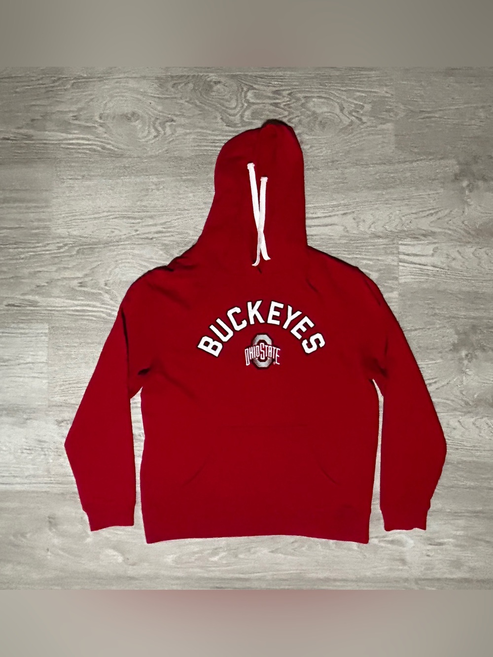 Ohio State Buckeyes NCAA Collegiate Red Hooded Sweatshirt